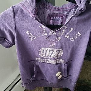 American eagle short sleeve hoodie